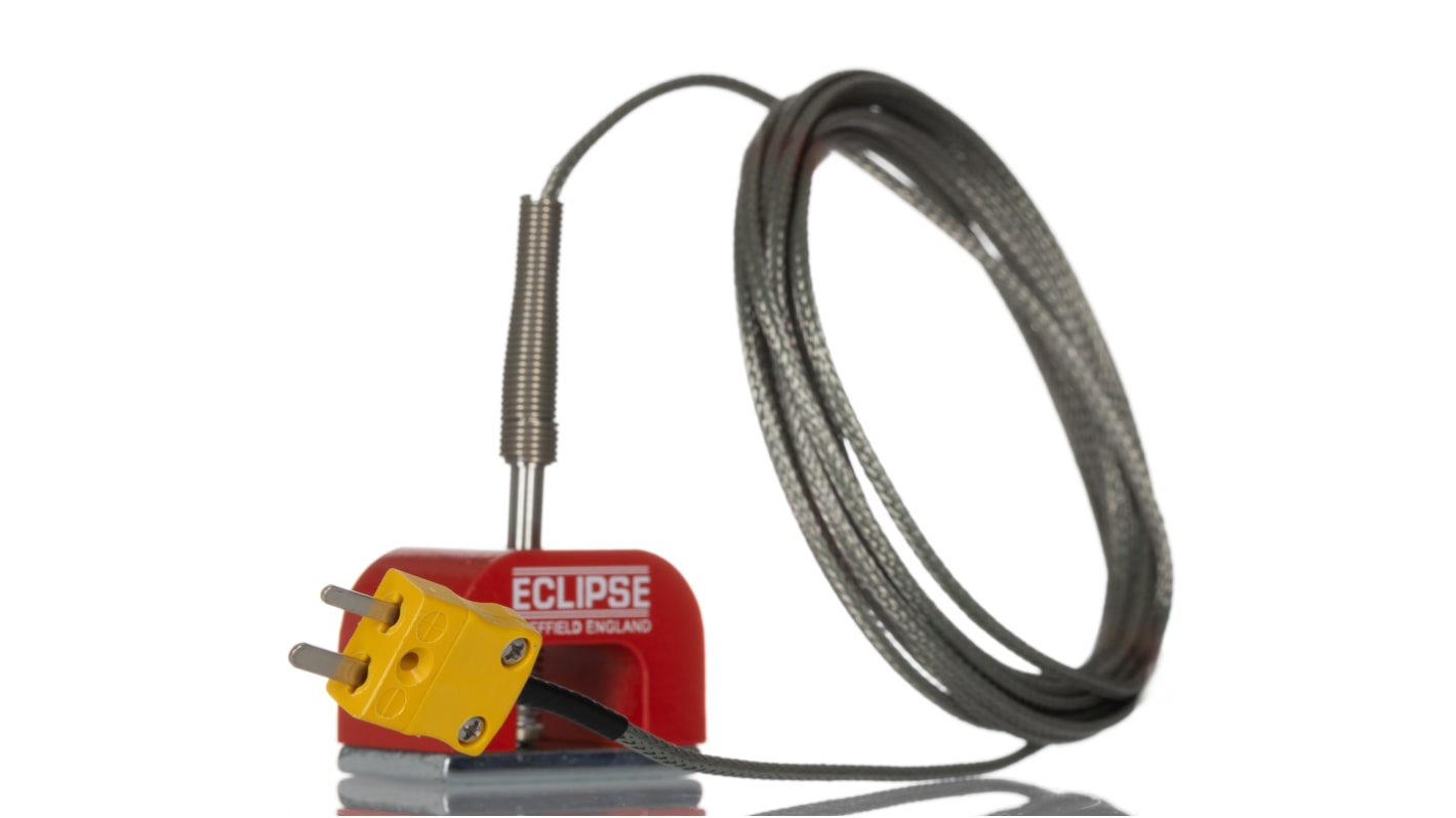 RS PRO Type K Horseshoe Magnet Thermocouple 3m Length, 25mm Diameter, -50°C → +250°C