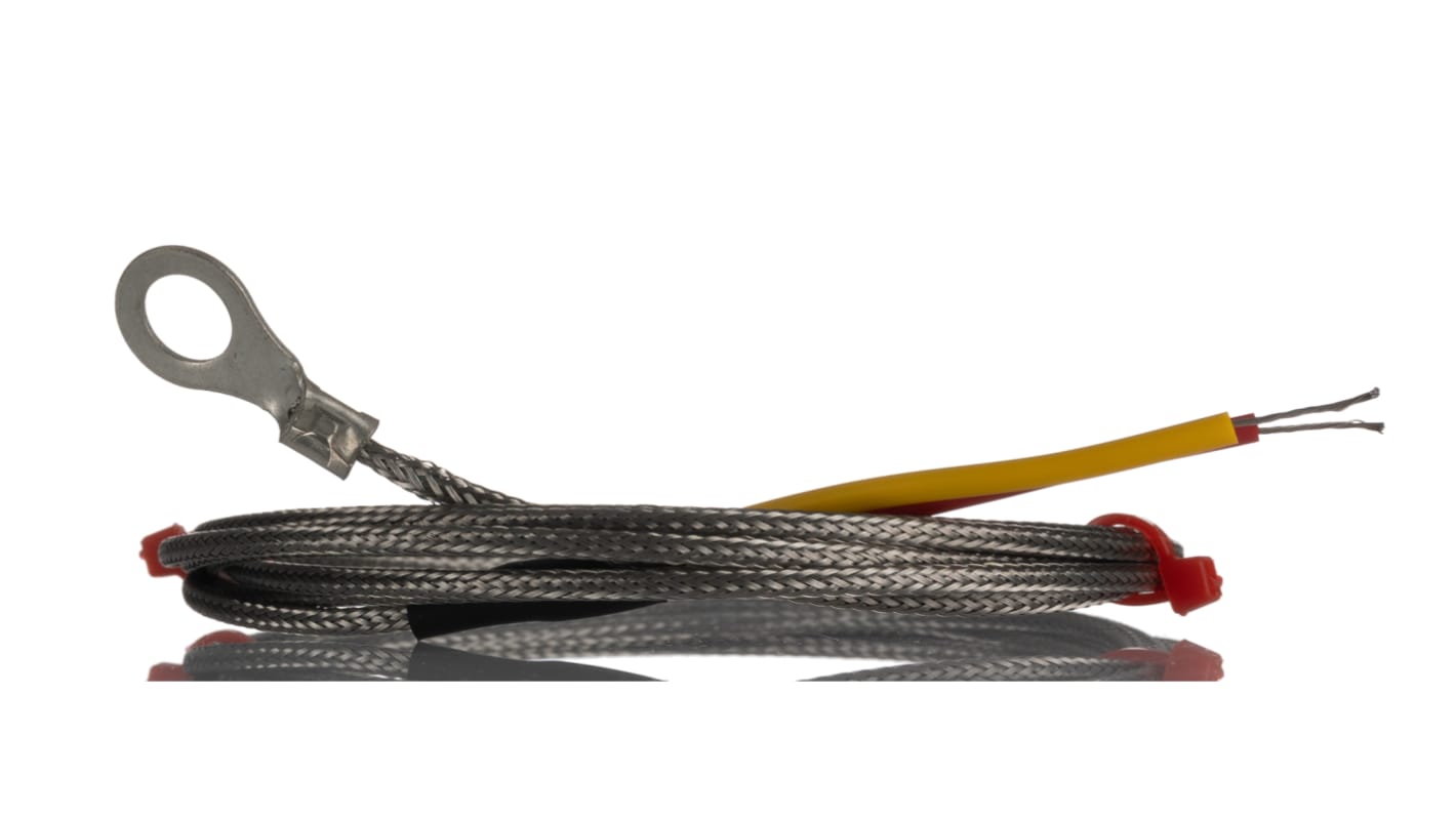 Podložka termočlánek 2m kabel typ K 2m sonda na +350°C ANSI, V souladu s RoHS RS PRO