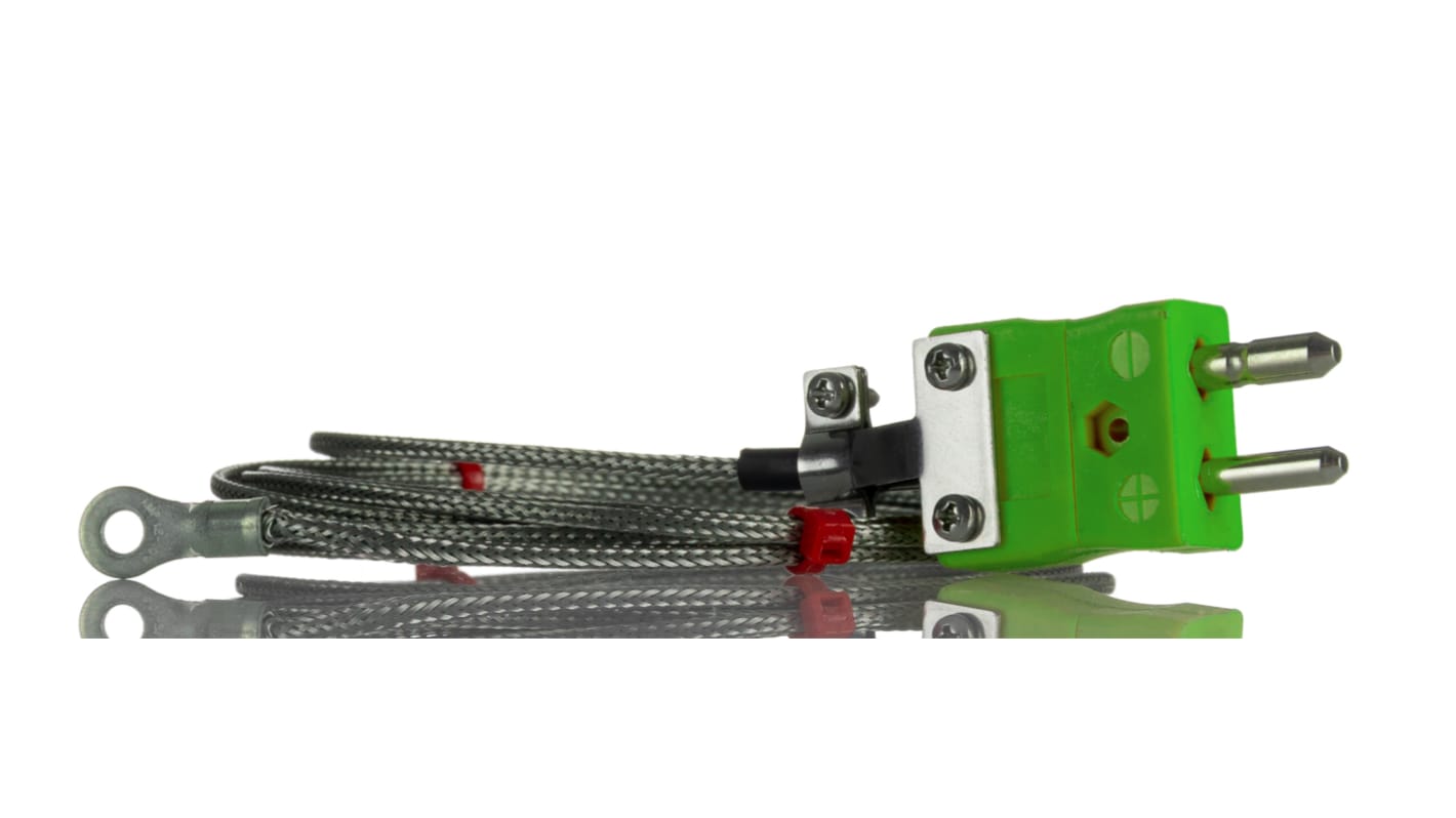 RS PRO Type K Washer Thermocouple 2m Length, 5mm Diameter → +350°C