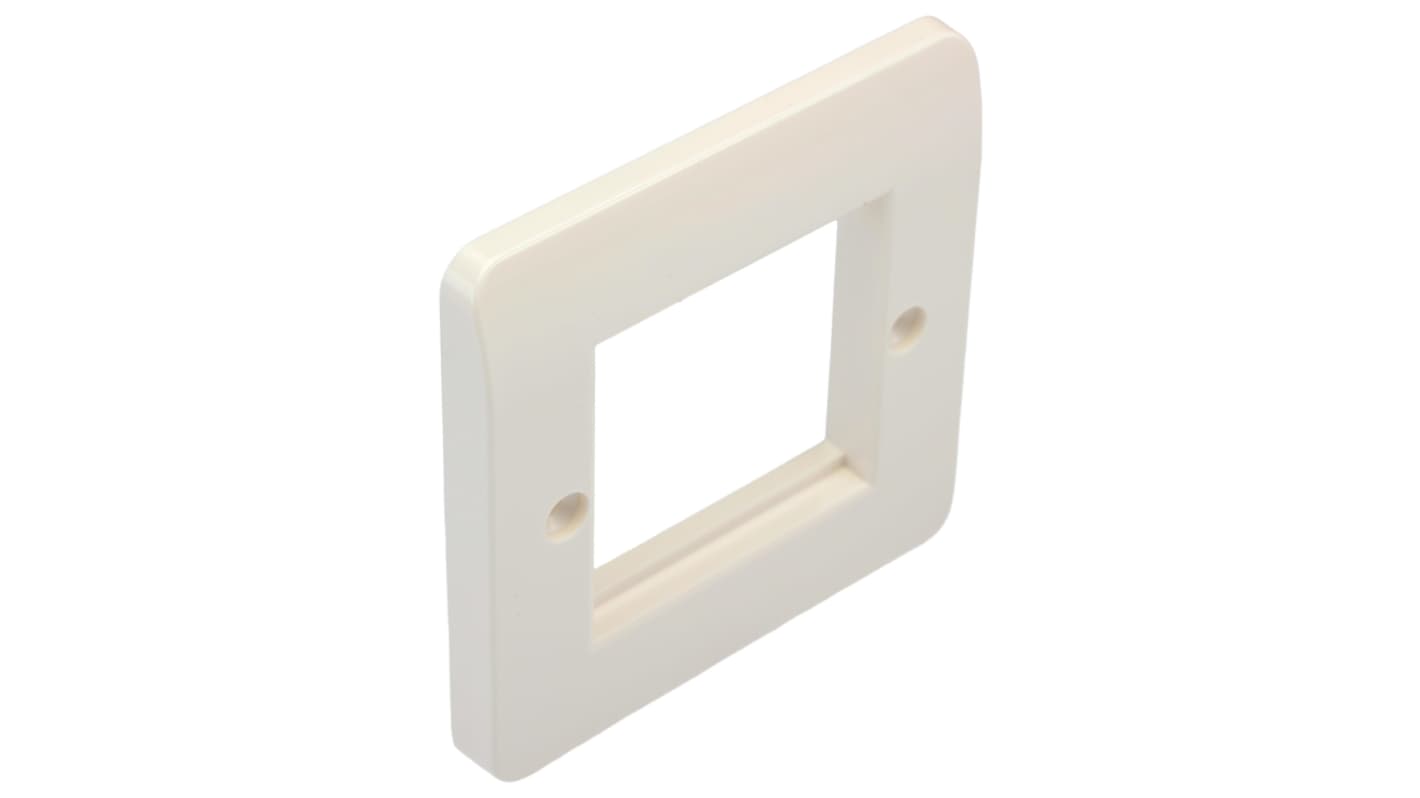 HellermannTyton Connectivity HTC Series, Cat6, Cat6a Single Gang 86 x 86 Faceplate