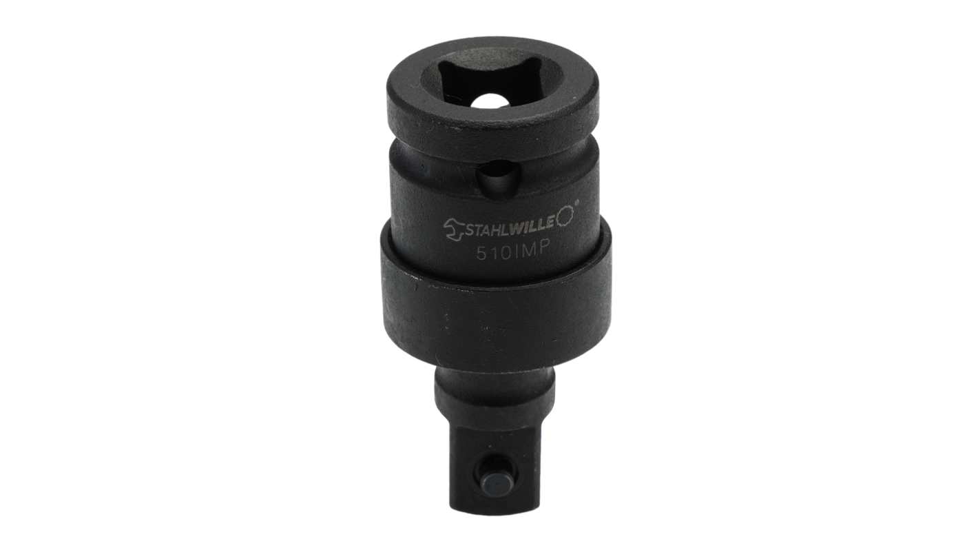 STAHLWILLE 510 IMP Series Round Universal Joint, 69 mm, 1/2in Insert, Gunmetal Finish