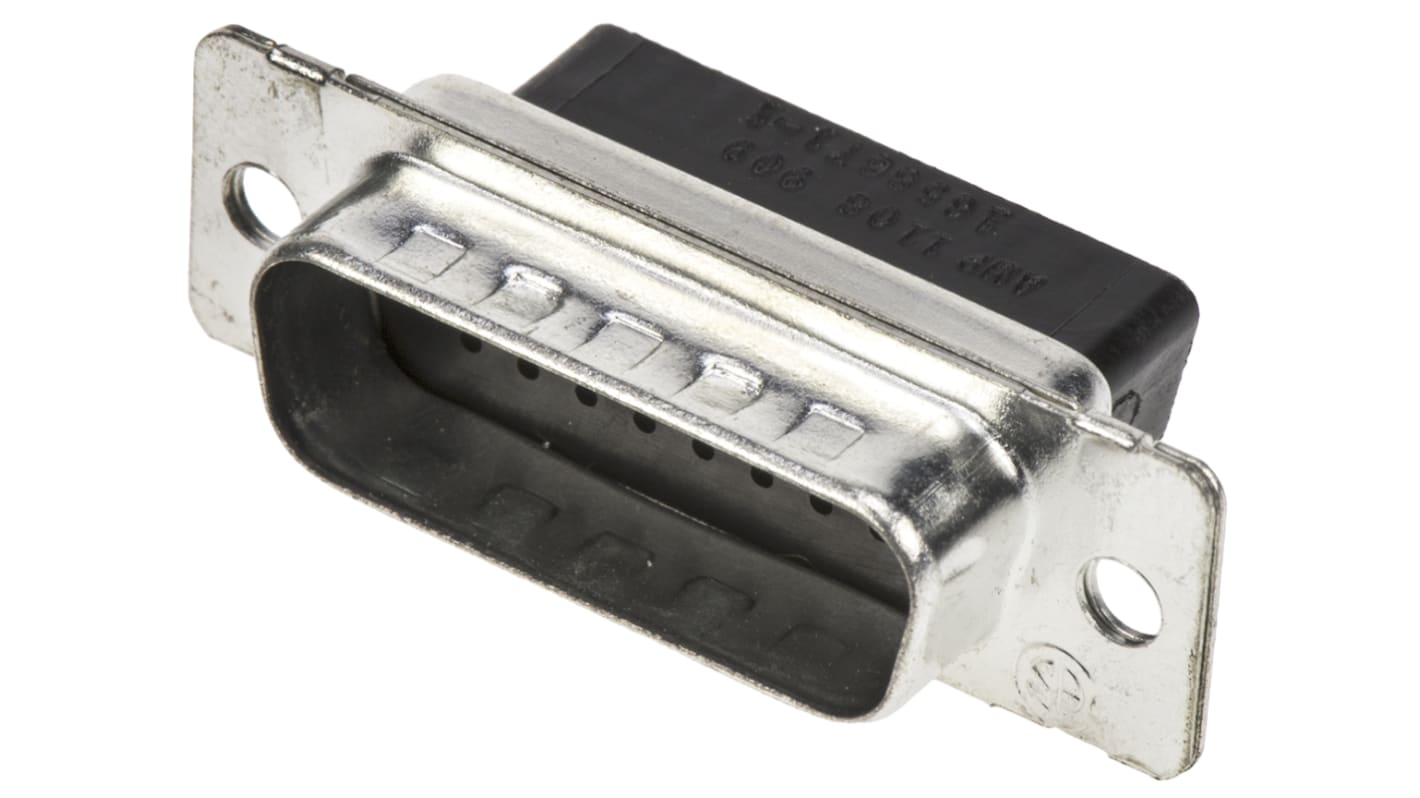 TE Connectivity 26针高密度D-Sub公插, 直向, 电缆安装, 压接端接, 250.0 v, 1.9A, Amplimite HDP-22系列