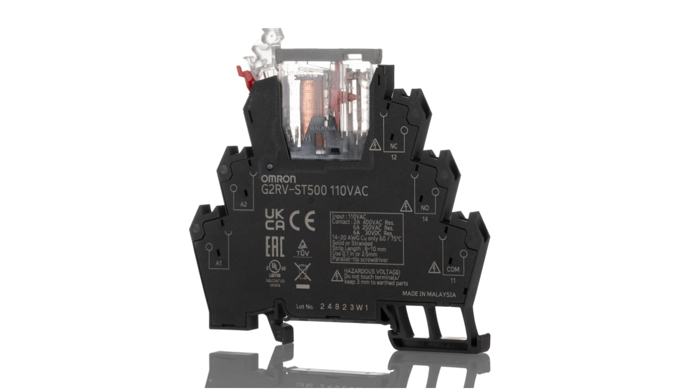G2RV-ST500 AC110 | オムロン G2RV-ST 電気機械式リレー, 110V G2RV-ST500 AC110 | オムロン G2RV-ST 電気機械式リレー, 110V