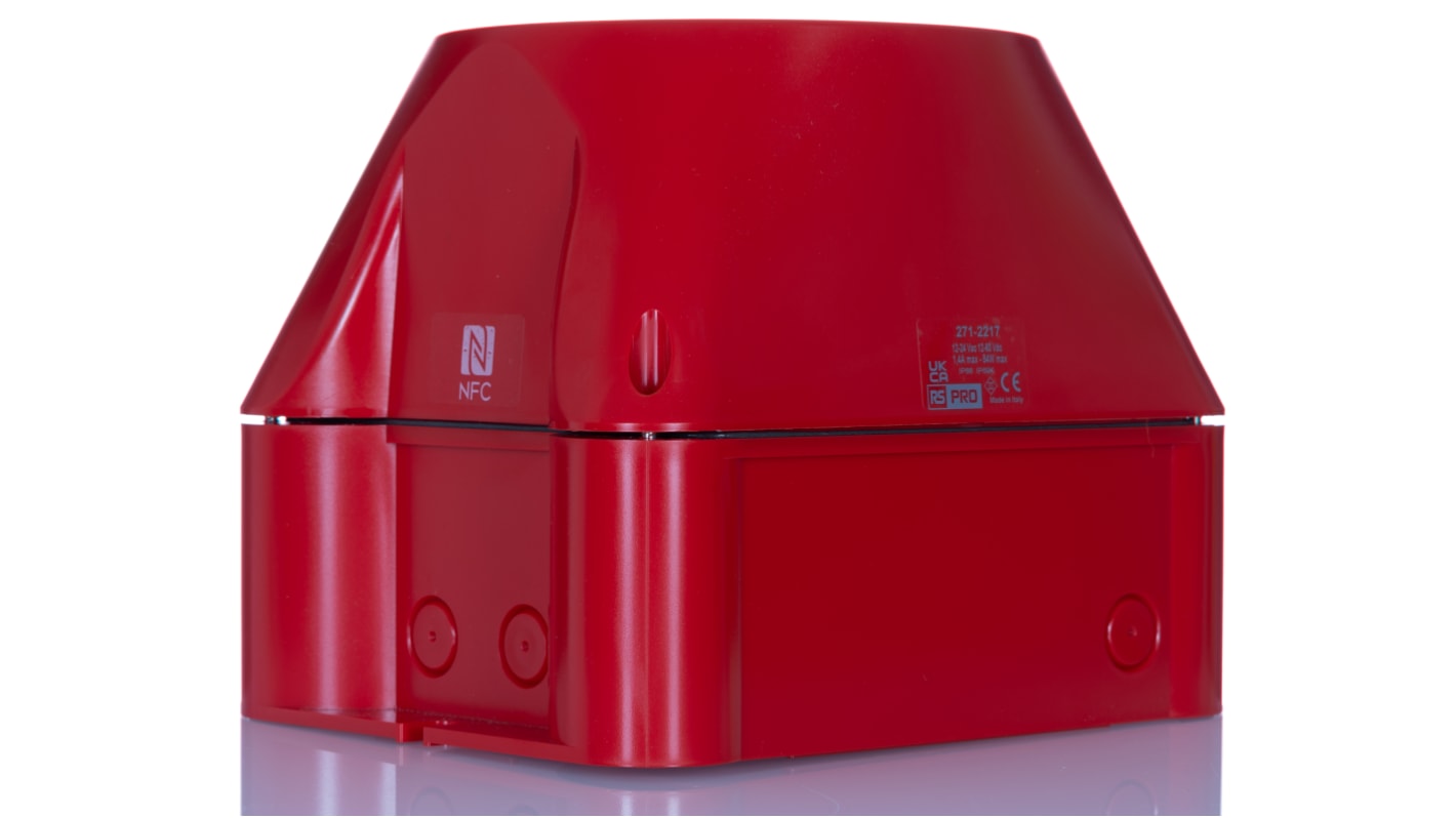 Segnalatore acustico elettronico RS PRO, 12 → 24 V CA/CC, 120dB a 1 m, IP66, IP69K, Montaggio a vite