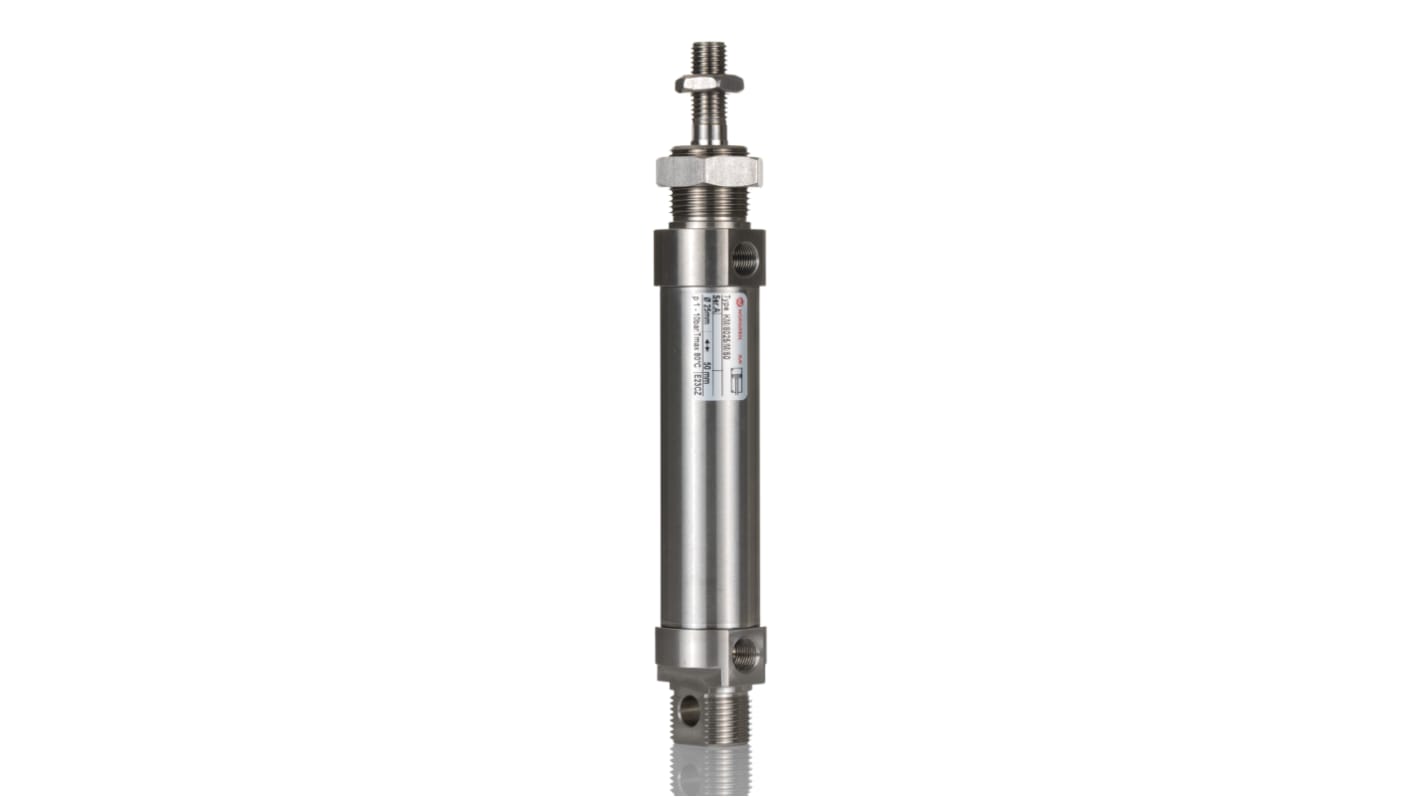 Norgren Double Acting Cylinder - KM/8025/M/50, 25mm Bore, 50mm Stroke, KM/8000/M Series, Double Acting