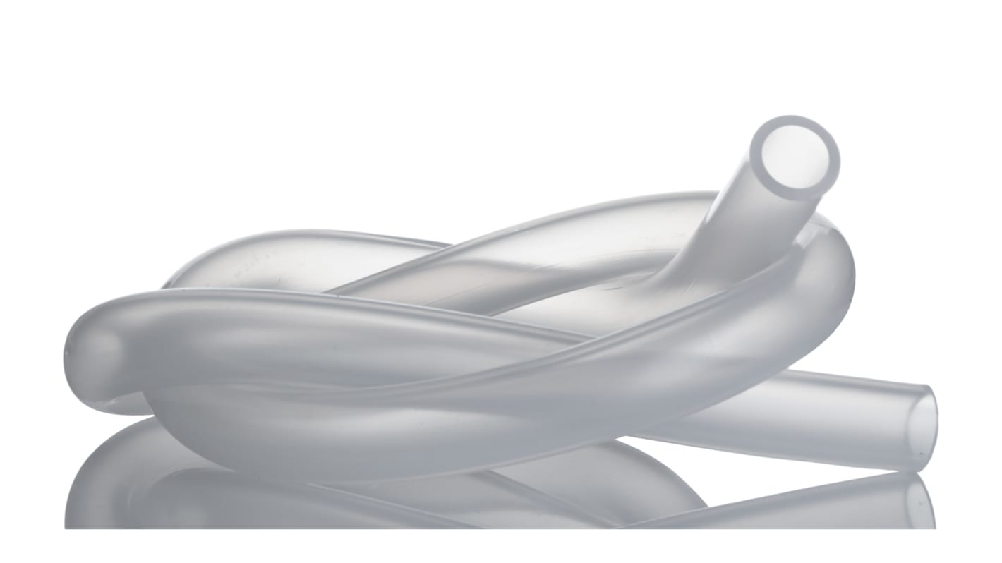 RS PRO Silicone, Flexible Tubing, 8mm ID, 12mm OD, Translucent, 2m