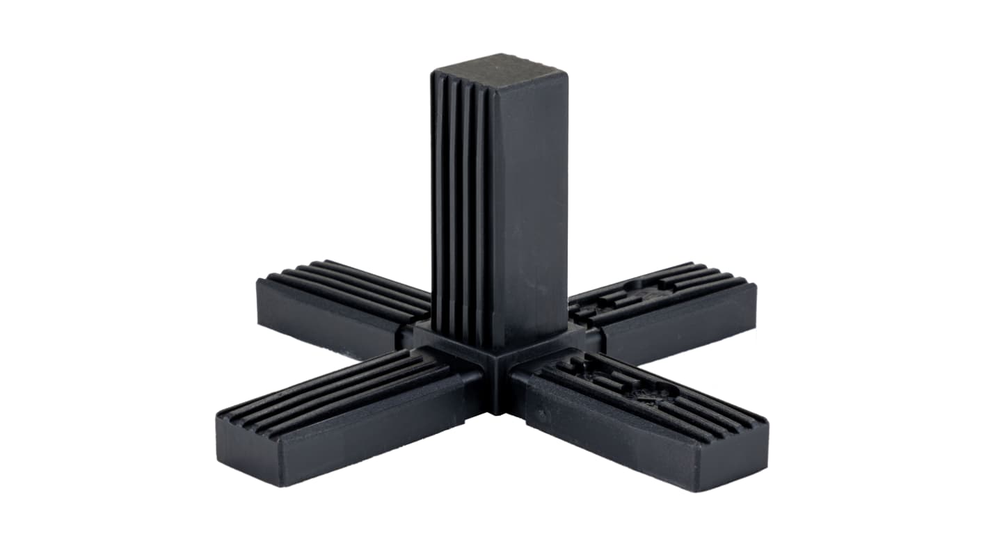 RS PRO 6-Way Connector, Square Tube Connector, Strut Profile 25 mm