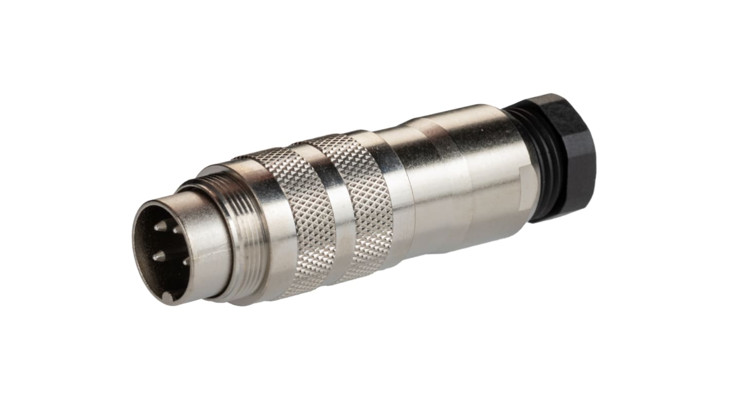 binder Circular Connector, 4 Contacts, Cable Mount, Miniature Connector, Plug, Male, IP67, 423 Series