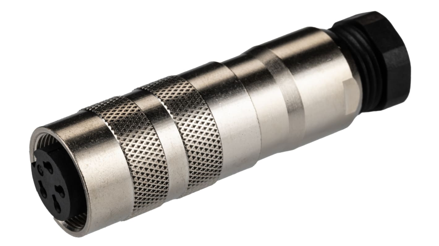 binder Circular Connector, 4 Contacts, Cable Mount, Miniature Connector, Socket, Female, IP67, 423 Series