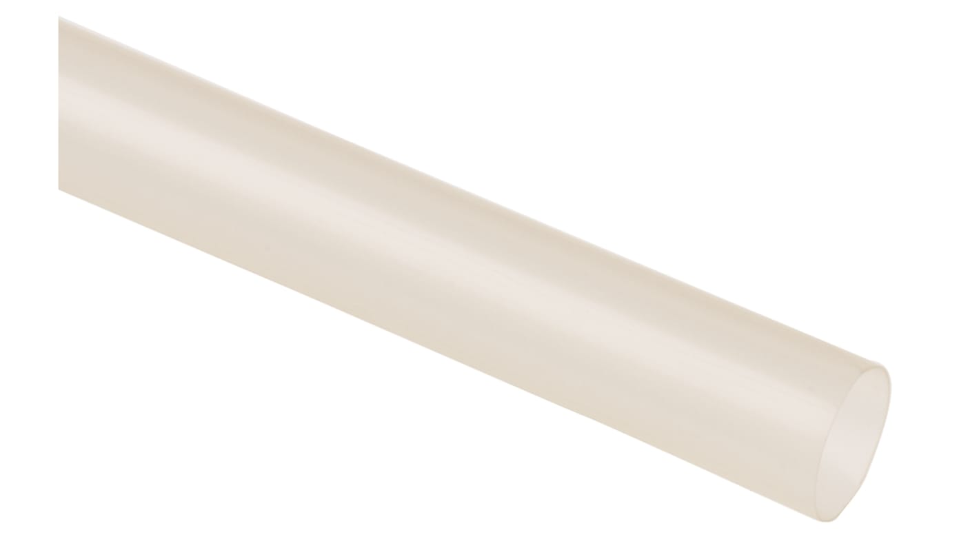 TE Connectivity Heat Shrink Tubing, Clear 6.4mm Sleeve Dia. x 1.2m Length 2:1 Ratio, KYNAR Series