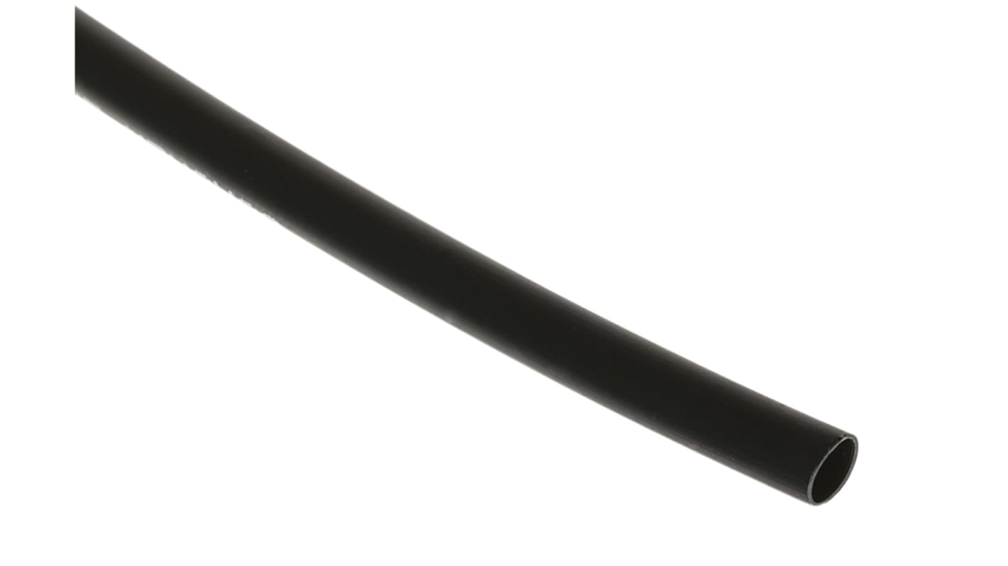 TE Connectivity Heat Shrink Tubing, Black 3mm Sleeve Dia. x 1.2m Length 2:1 Ratio, ZHTM Series