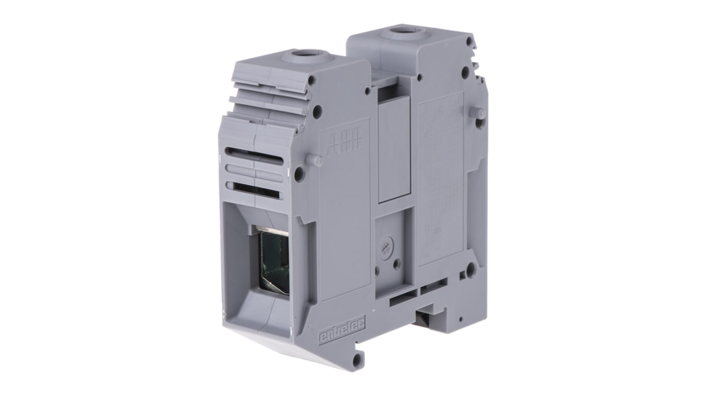 Entrelec SNA Series Grey DIN Rail Terminal Block, 70mm², Single-Level, Screw Termination