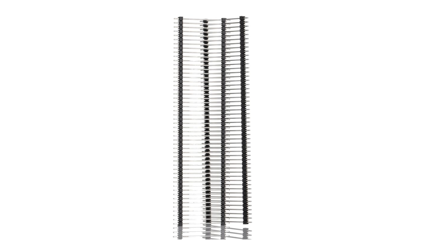 Samtec DW Series Straight Through Hole Pin Header, 50 Contact(s), 2.54mm Pitch, 1 Row(s), Unshrouded