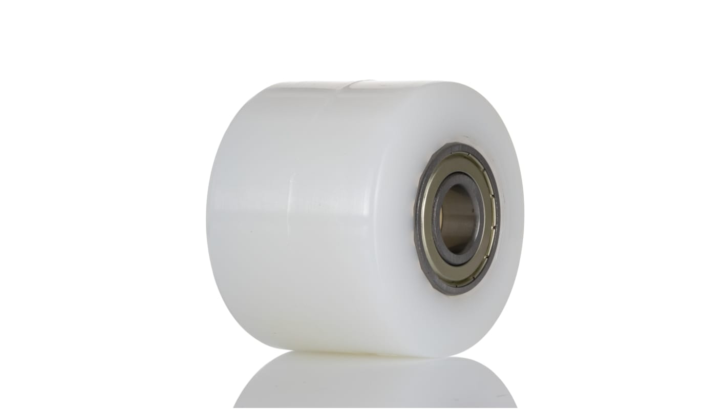 Kółko do wózka, Lite, Poliamid, Biały, obc.: 600kg, śred.: 82mm, szer.: 60mm