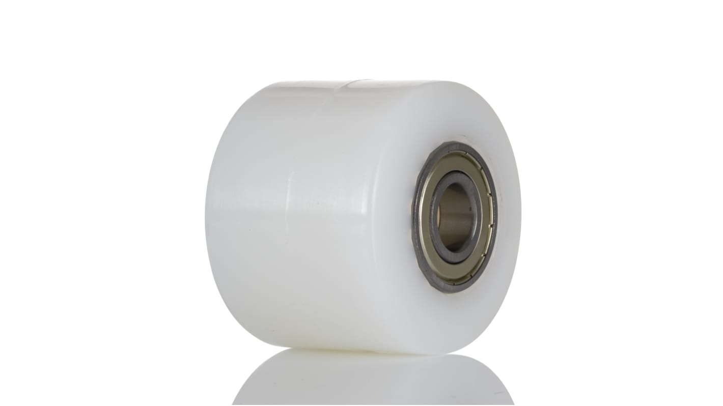 LAG White Polyamide Hygienic, Low Rolling Resistance, Non-Marking Trolley Wheel, 600kg