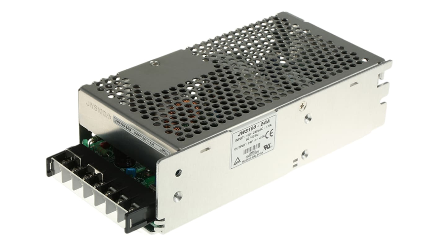 【返品?交換対象商品】 TDKラムダ 組み込みスイッチング電源 24V dc 4.5A 108W JWS100 スイッチング電源