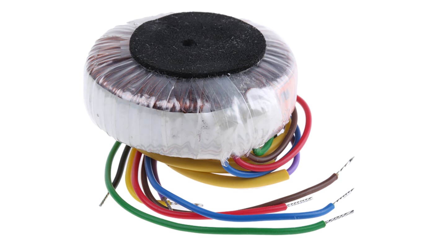 Nuvotem Talema 115 V ac, 230 V ac, 2 x 9V ac Toroidal Transformer, 5VA 2 Output