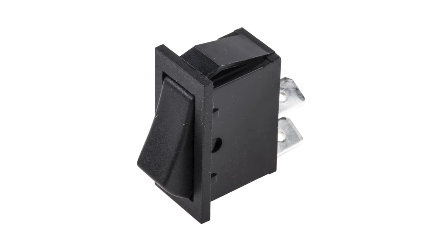 Arcolectric (Bulgin) Ltd SPST, (On)-Off Rocker Switch Panel Mount