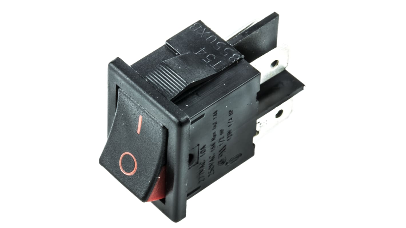 Arcolectric DPST, On-Off Rocker Switch Panel Mount