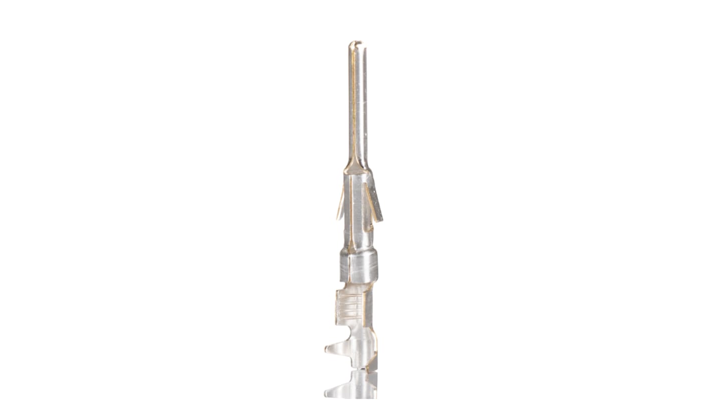 Hirschmann 圆形连接器插针公插, 0.5 → 1.5mm²尺寸, 压接接线, 27.1mm长, 电缆安装, RSC系列