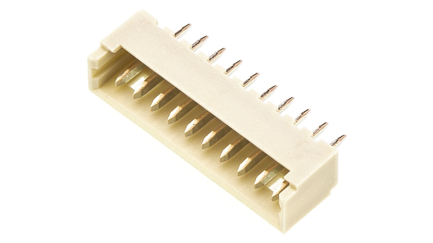 Molex PicoBlade Series Straight Through Hole PCB Header, 10 Contact(s), 1.25mm Pitch, 1 Row(s), Shrouded