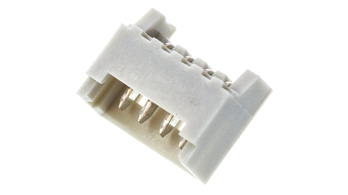 Molex PicoBlade Series Right Angle Through Hole PCB Header, 4 Contact(s), 1.25mm Pitch, 1 Row(s), Shrouded