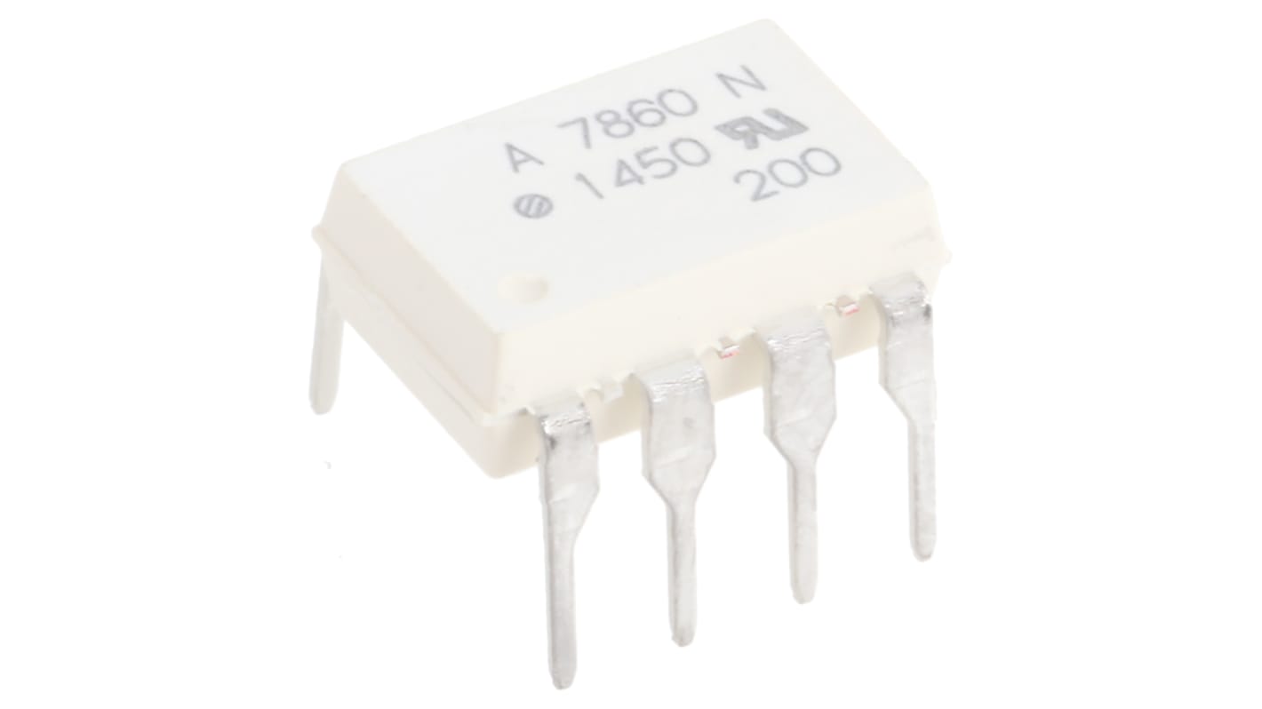 Broadcom, HCPL-7860-000E DC Input Transistor Output Optocoupler, Through Hole, 8-Pin DIP