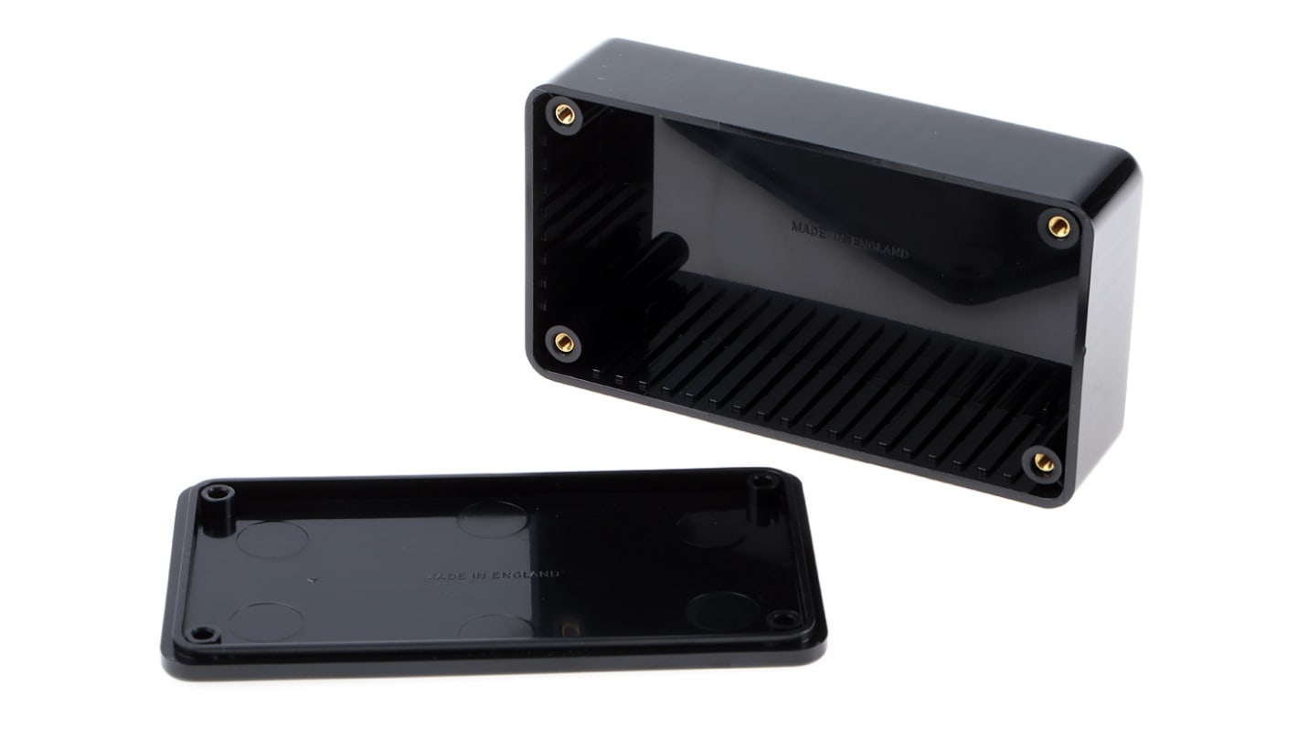 CAMDENBOSS 2000 Series Black ABS Enclosure, IP54, Black Lid, 112 x 62 x 31mm