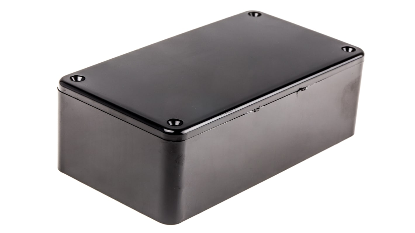 CAMDENBOSS 2000 Series Black ABS Enclosure, IP54, Black Lid, 120 x 65 x 40mm