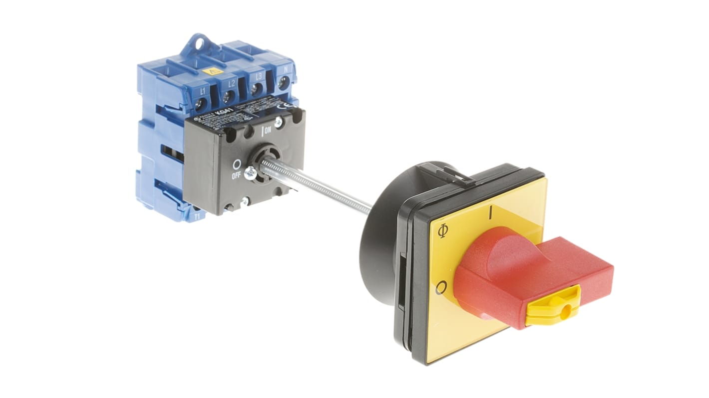 Interruttore di isolamento Kraus & Naimer KG41B.T204/GBA006.VE, 4P, 40A, 690V ca, IP65