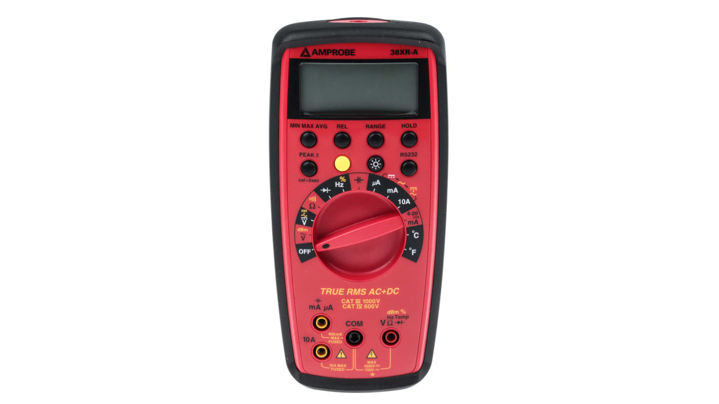 Amprobe 38XRA Multimeter, 10A ac, 750V ac, RSCAL kalibreret