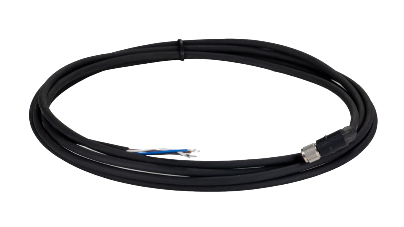 RS PRO Right Angle Female 4 way M5 to Cable, 2m