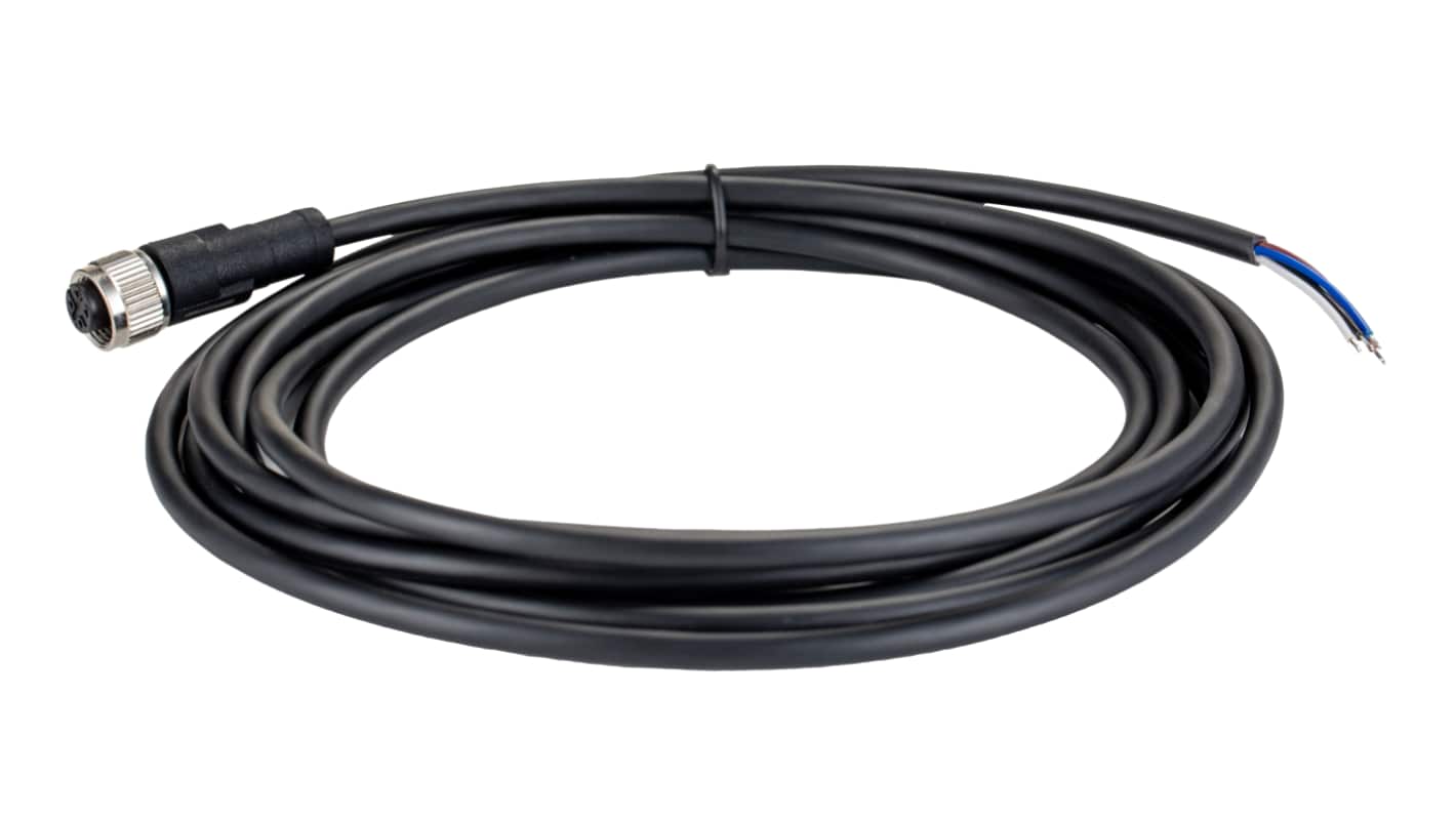 Kabel ze złączem Złącze M12 liczba rdzeni 4 długość 3m Rodzaj A Żeńskie