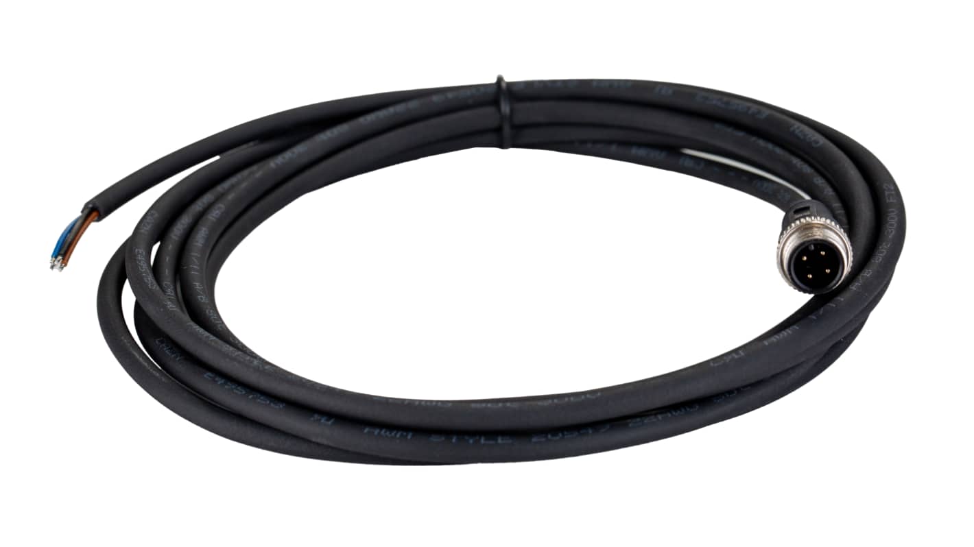 Kabel ze złączem Złącze M12 liczba rdzeni 4 długość 3m Rodzaj A Męskie