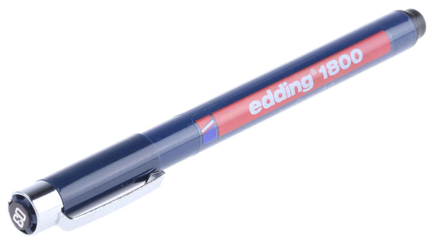 Edding Black Technical Pen, 0.35 mm Tip Size