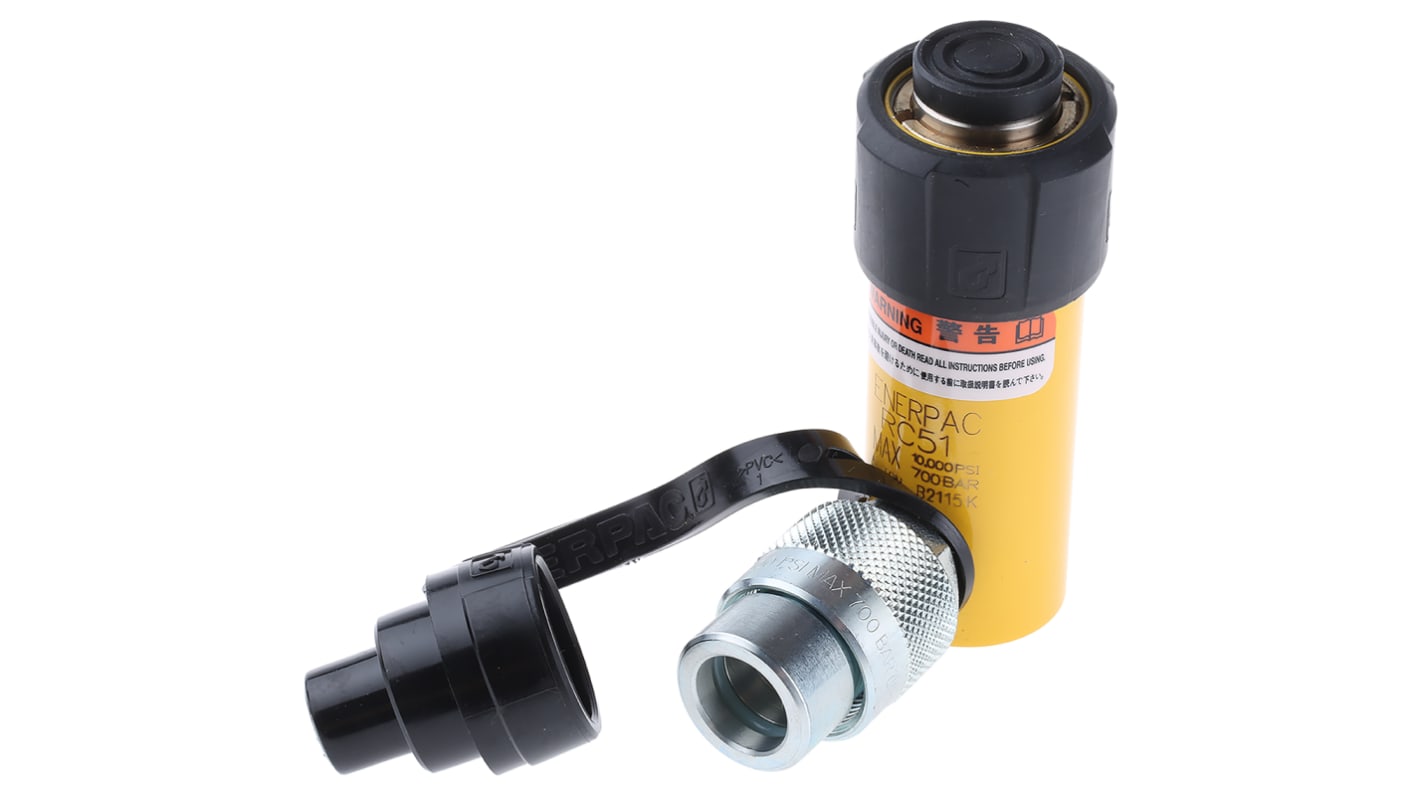 Enerpac Single, Portable General Purpose Hydraulic Cylinder, RC51, 5t, 25mm stroke