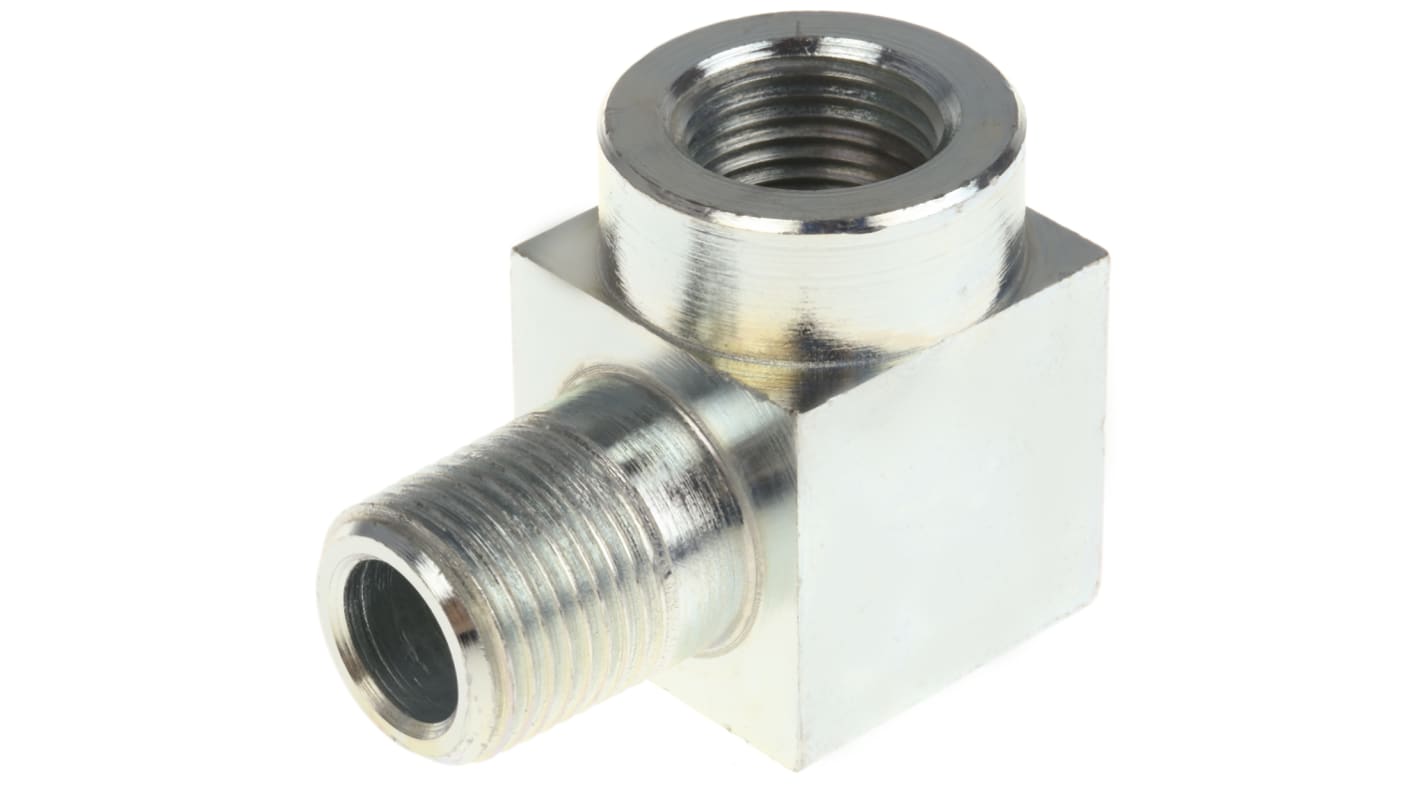 Enerpac NPT 3/8 母 至 NPT 3/8 公 液压弯头螺纹适配器