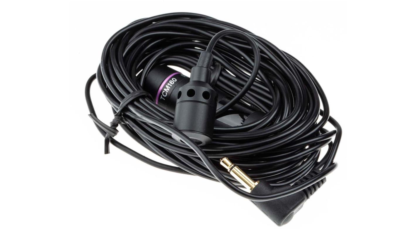 RS PRO 有线麦克风, 领夹式话筒, 3.5mm 单声道插头, 频率70 Hz → 17 kHz