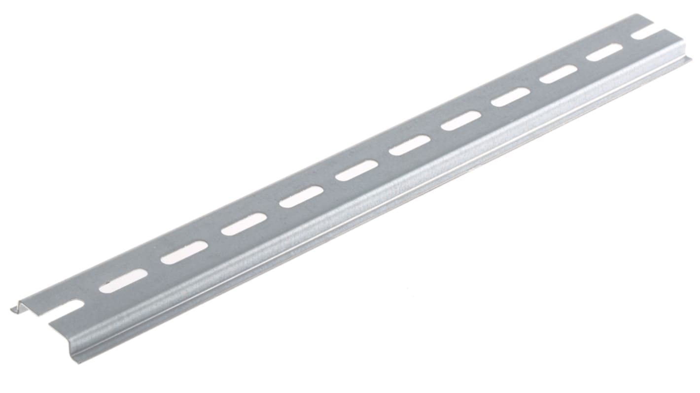 Rittal Sheet Steel Perforated DIN Rail, Top Hat Compatible, 287mm x 35mm x 7.5mm