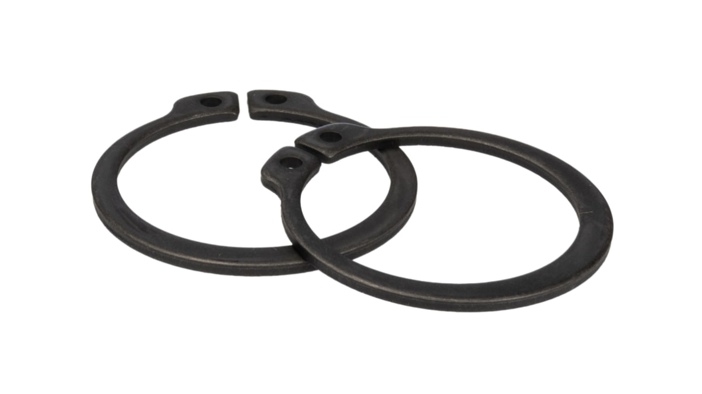 RS PRO Steel External Circlip, 30mm Shaft Diameter, 28.6mm Groove Diameter