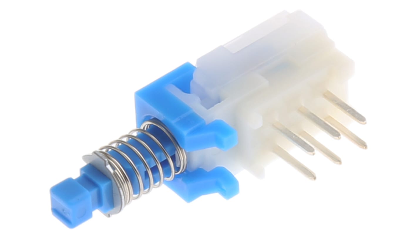 Alps Alpine Push Button Switch, Momentary, PCB, DPDT, 30V dc