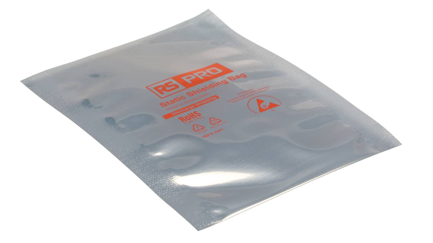 RS PRO Static Shielding Bag 152mm(W)x 254mm(L)