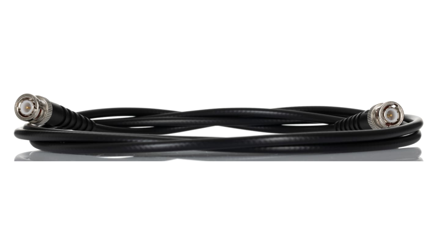 RS PRO Male BNC to Male BNC, 2m, RG58 Coaxial, Terminated50 Ω