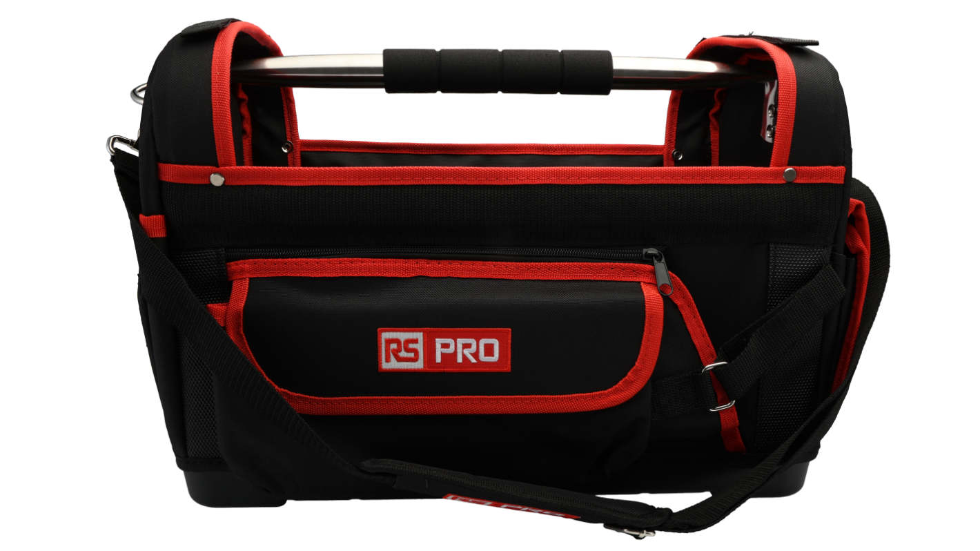RS PRO 600 Denier Fabric Tool Bag with Shoulder Strap 460mm x 250mm x 320mm
