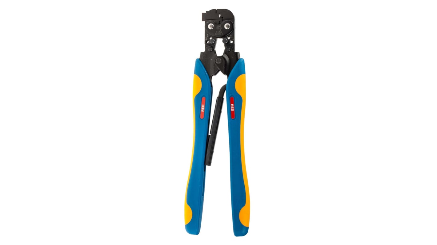 TE Connectivity CERTI-CRIMP Hand Ratcheting Crimp Tool for PIDG Splices, PIDG Terminals, Plasti-Grip Terminals, 0.3