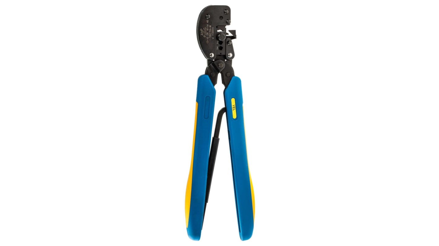 TE Connectivity CERTI-CRIMP Hand Ratcheting Crimp Tool for PIDG Splices, PIDG Terminals, Plasti-Grip Terminals, 3