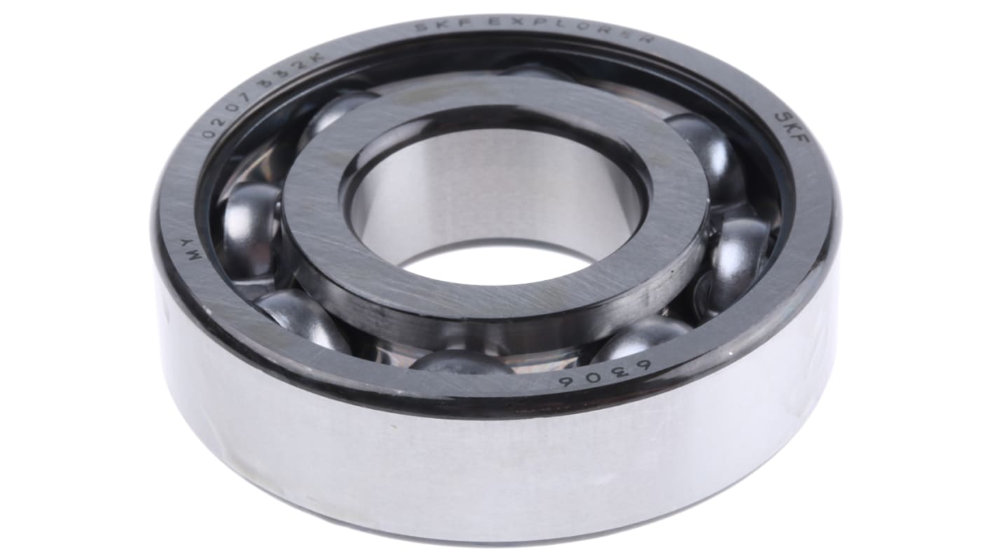 Cuscinetto a sfera Cuscinetti radiali a una corona di sfere SKF in Acciaio, Ø int. 30mm, Ø est. 72mm, Largh. guida 19mm
