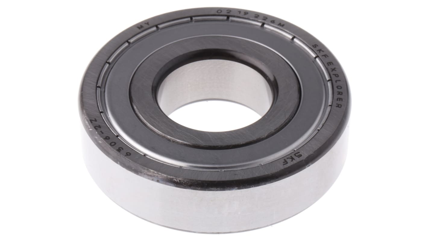 SKF 6306-2Z Single Row Deep Groove Ball Bearing- Both Sides Shielded 30mm I.D, 72mm O.D