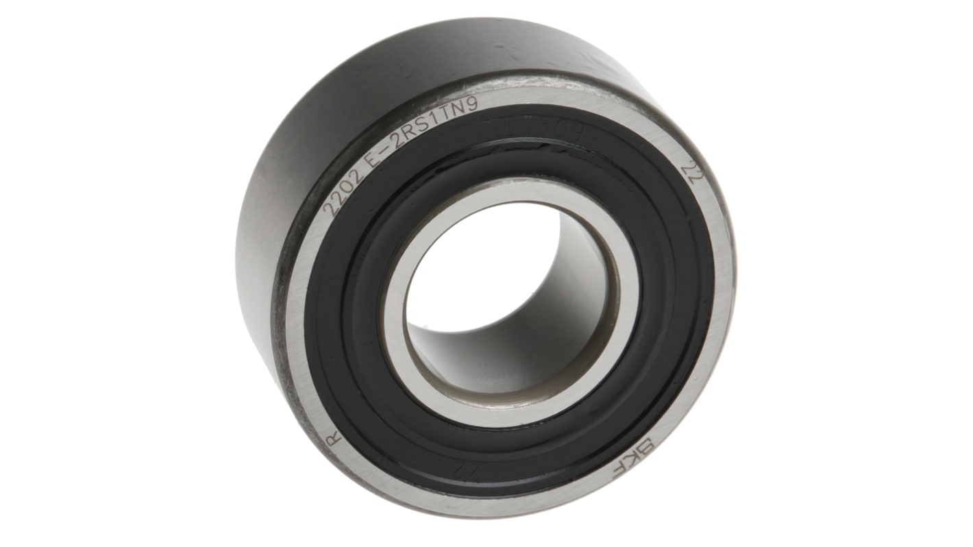 SKF 2202 E-2RS1TN9 Self Aligning Ball Bearing- Both Sides Sealed 15mm I.D, 35mm O.D