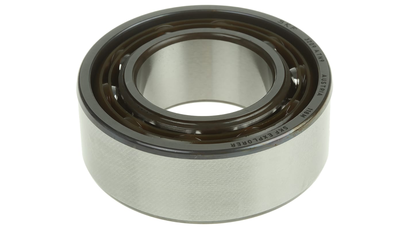 SKF 3209 ATN9 Double Row Angular Contact Ball Bearing- Open Type 45mm I.D, 85mm O.D